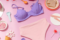 TROPEZ BIKINI TOP IN LILAC LILY - PINKCOLADA