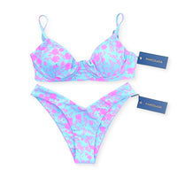 TROPEZ BIKINI TOP IN OHRID BLOOM - PINKCOLADA