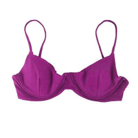 TROPEZ BIKINI TOP IN ORCHID PURPLE - PINKCOLADA